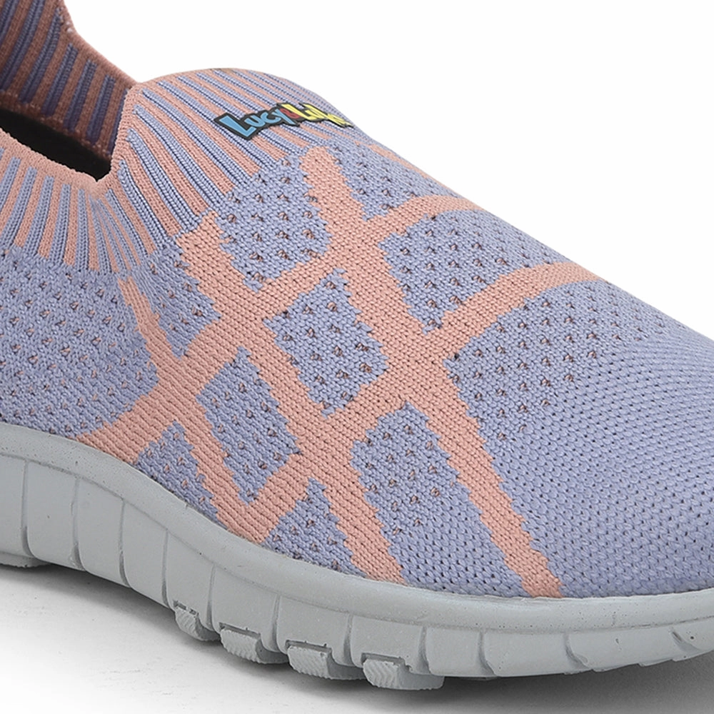 Best Men's Shoes For Walking And Standing All Day Lucy & Luke (Purple) Sports Non Lacing Walking Shoes For Kids 2123-21 By Liberty