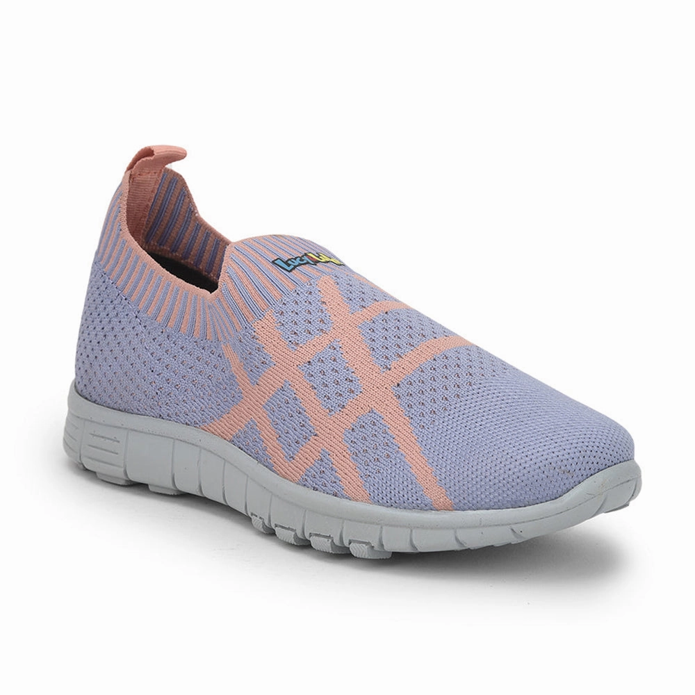 Lucy & Luke (Purple) Sports Non Lacing Walking Shoes For Kids 2123-21 By Liberty Cute Walking Shoes