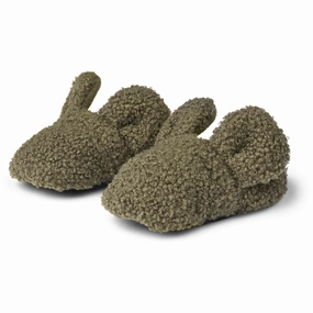 Best Inexpensive Slippers MarMar Bonded Teddy Olive Leaf Abal Fleece Booties