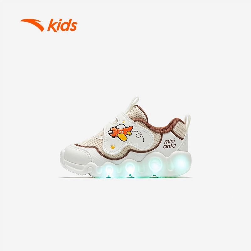 anta kids boys cny-good luck casual shoes 3125C0016-1 -white/brown Low Top Skate