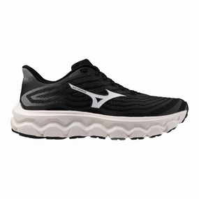 Men's Mizuno Wave Horizon 8 Running Shoe in Black White For Travel  Best Walking