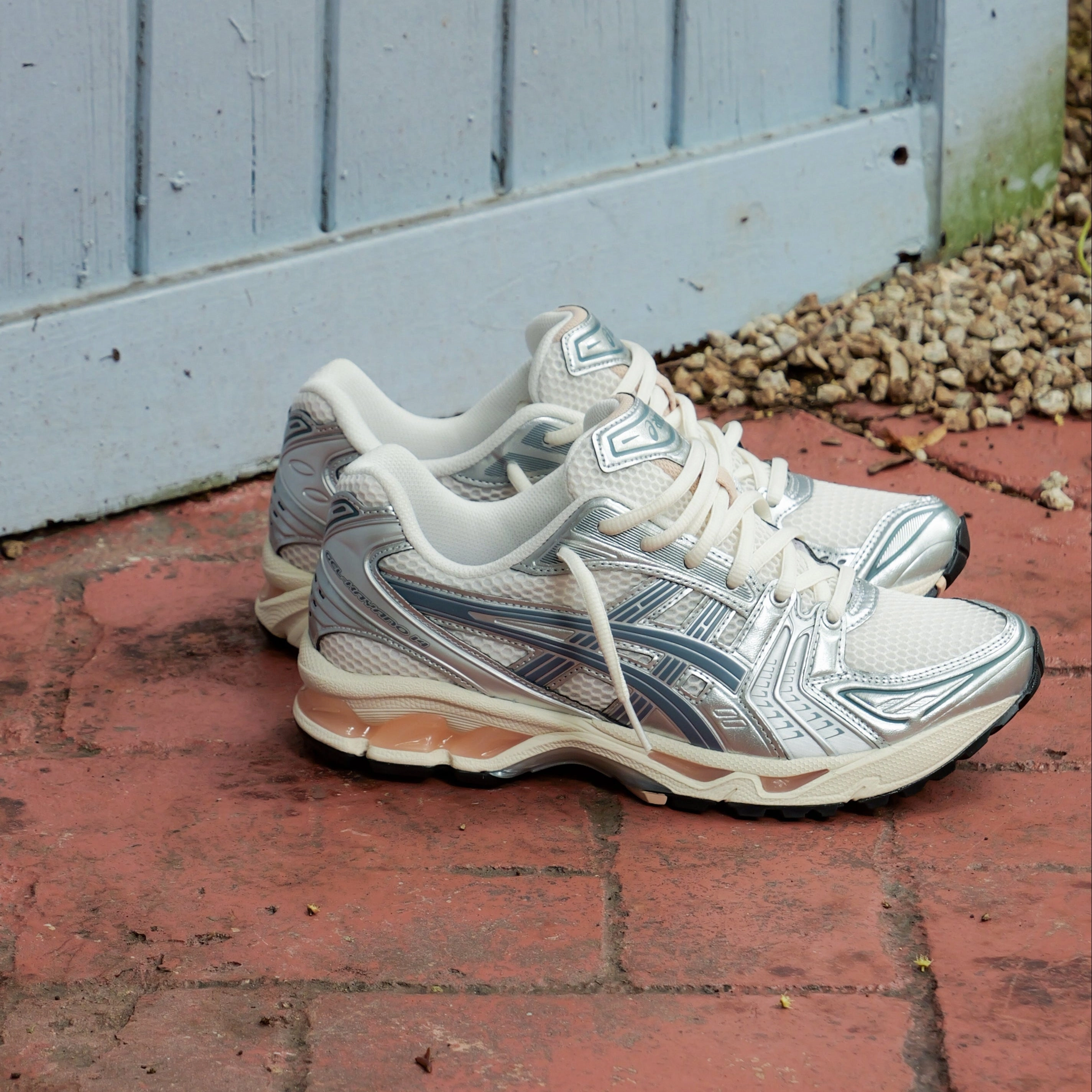 Mens Asics Gel-Kayano 14 (Cream/Ironclad) Asics Shoe Size