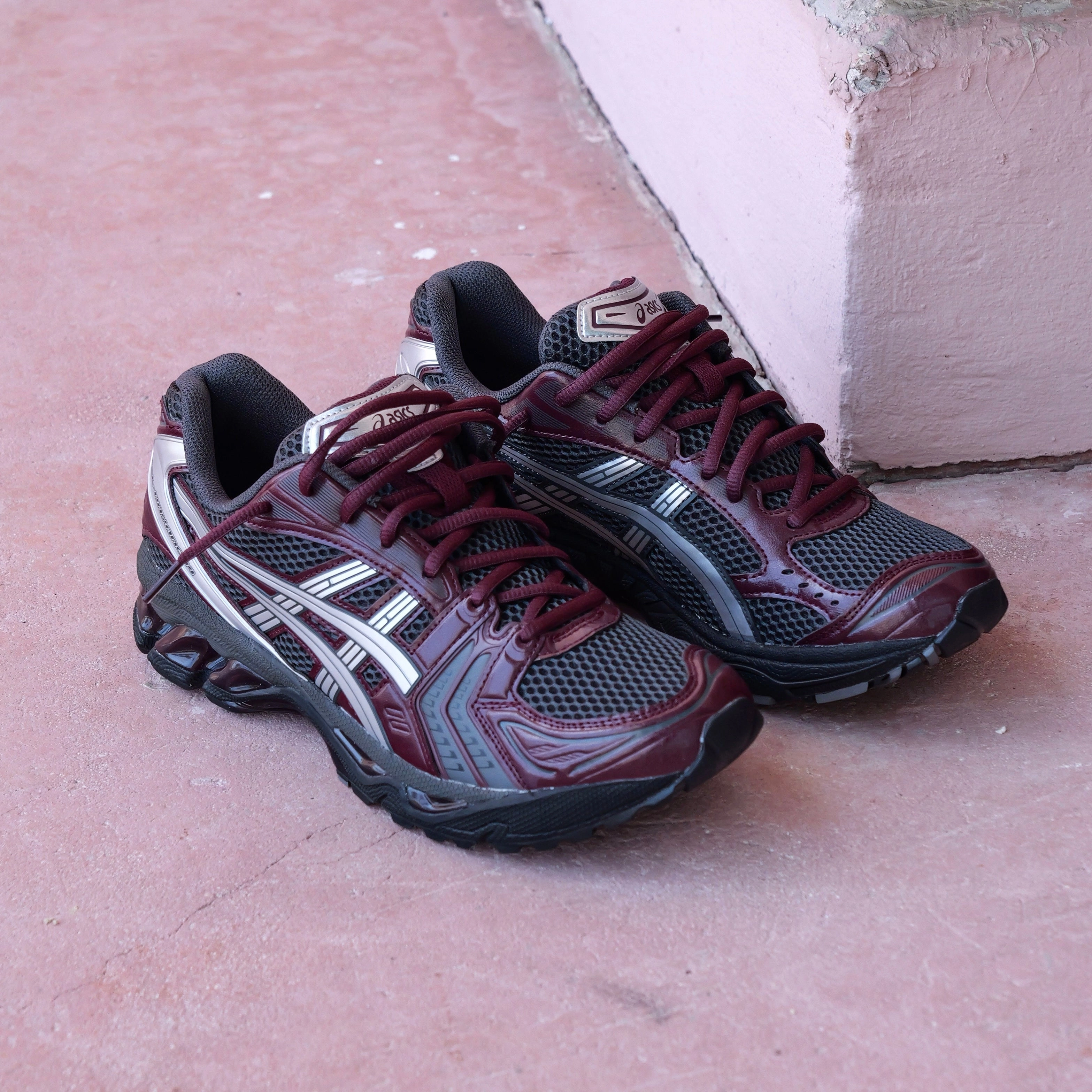 Asics Running Shoes Usa Mens Asics Gel-Kayano 14 (Obsidian Grey/Pure Silver)