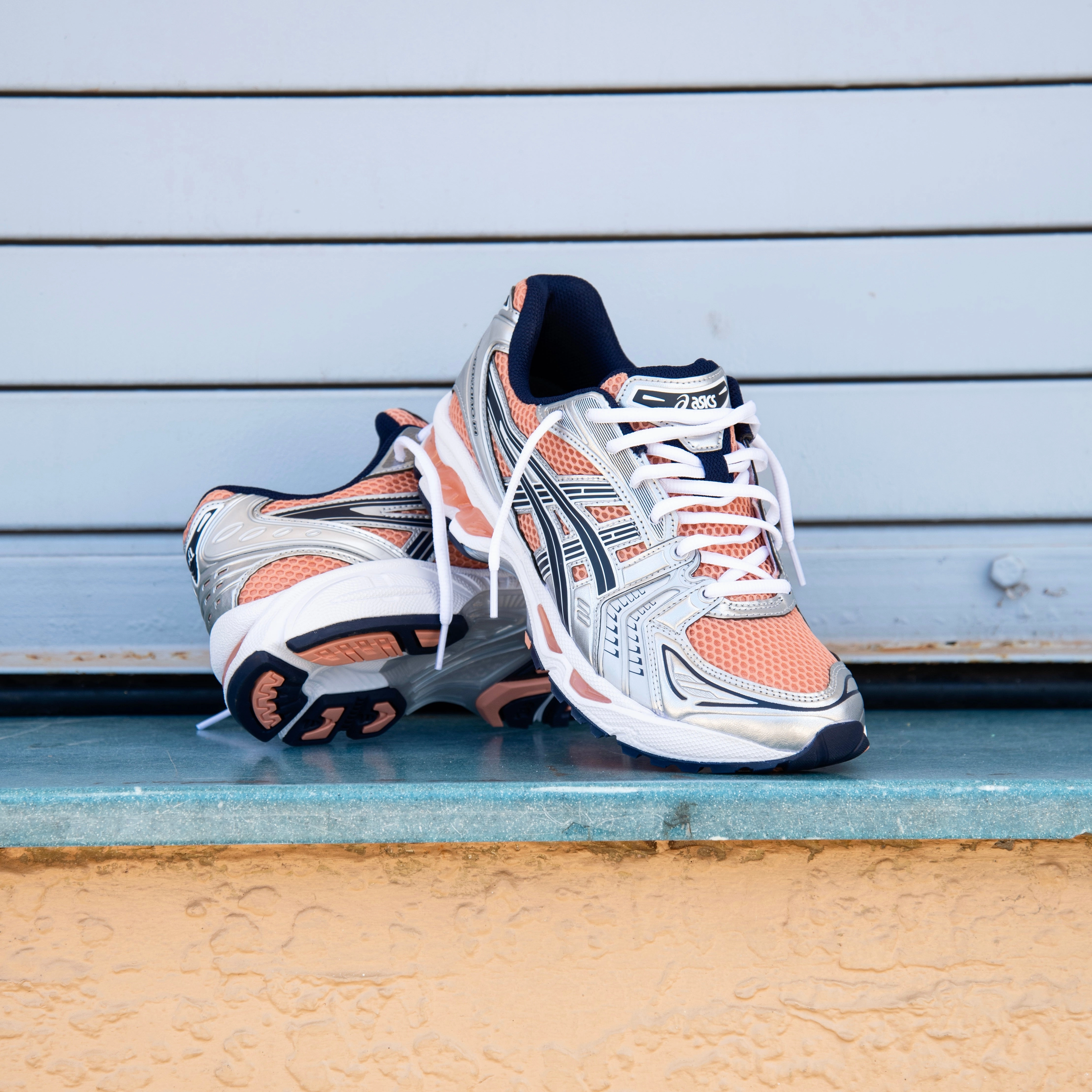 Mens Asics Gel-Kayano 14 (Sepia/Pure Silver) Asics Wrestling Shoes Eastbay