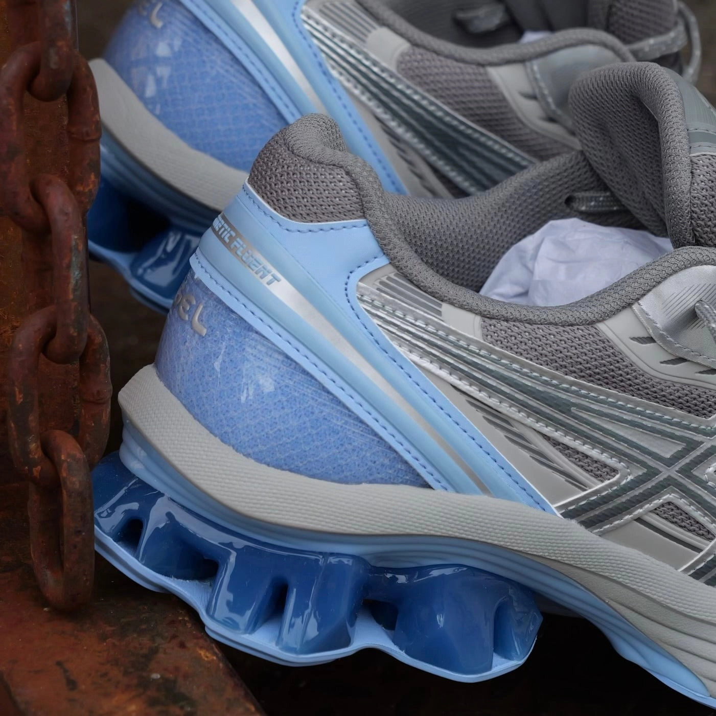 Mens Asics Gel-Kinetic Fluent (Clay Grey/Steel Grey) Asics Shoes Handball