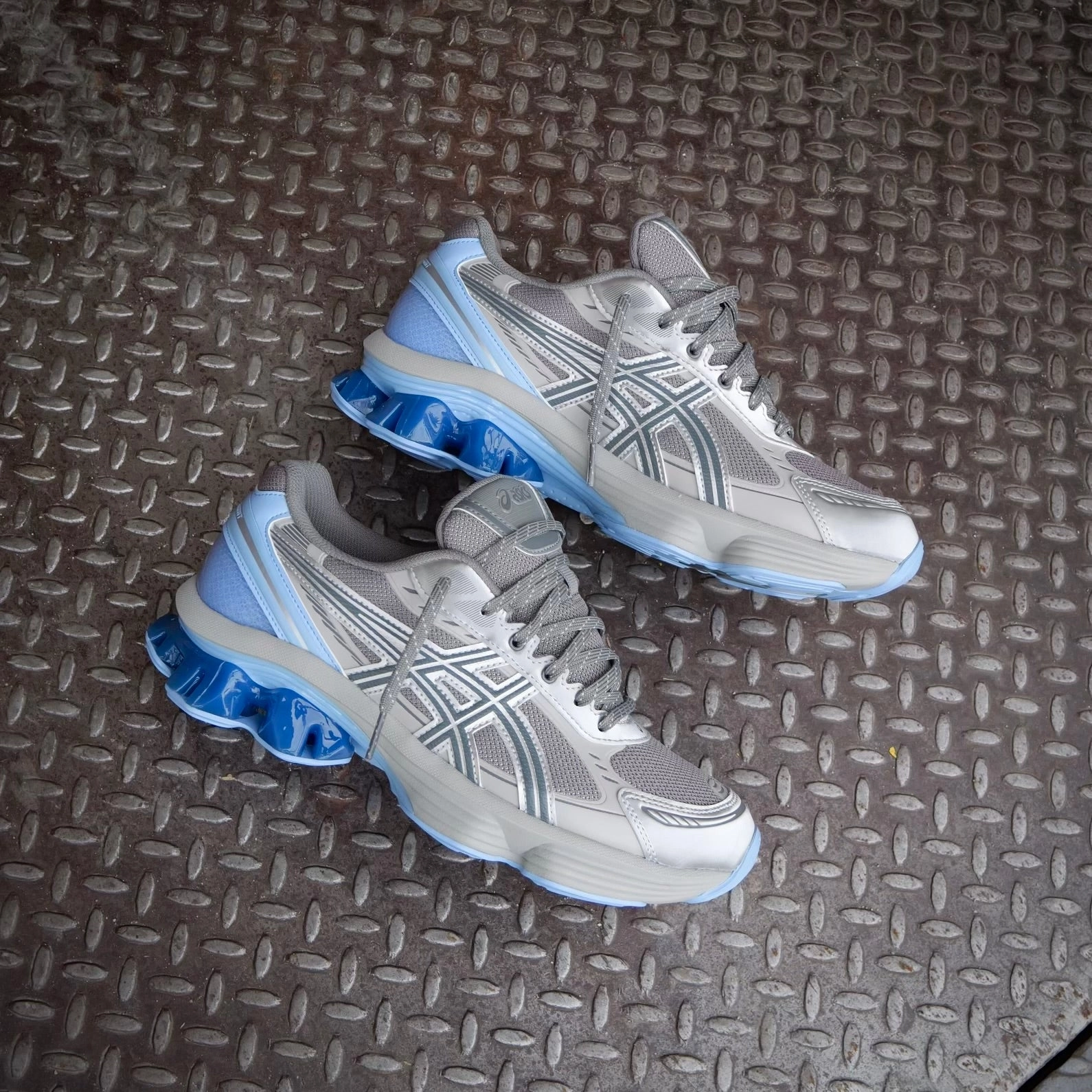 Mens Asics Gel-Kinetic Fluent (Clay Grey/Steel Grey) Asics Gel Mai Shoes 1193a042