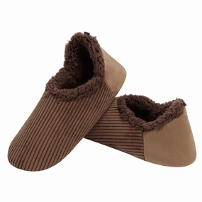 Mens CB Corduroy Slippers Chocolate Bedroom Athletics Slippers