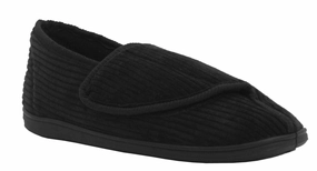 Walkfit Platinum With Free Slippers Mens Gents Touch Fasten Easy Close Strap Check Velour Warm Fleece Lined Indoor Hard Sole Slippers UK SIZE 7