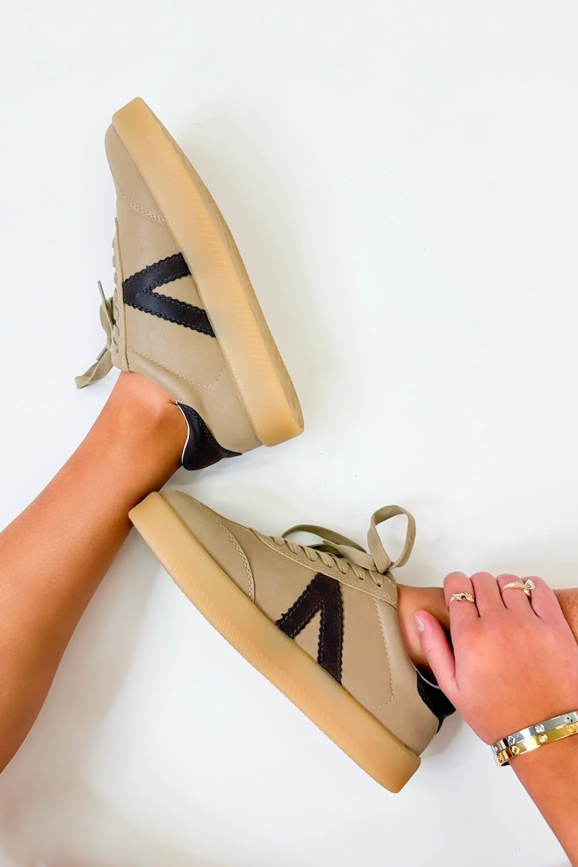 MIA Axel Sneaker - Stone Chocolate Boutique Tennis Shoes