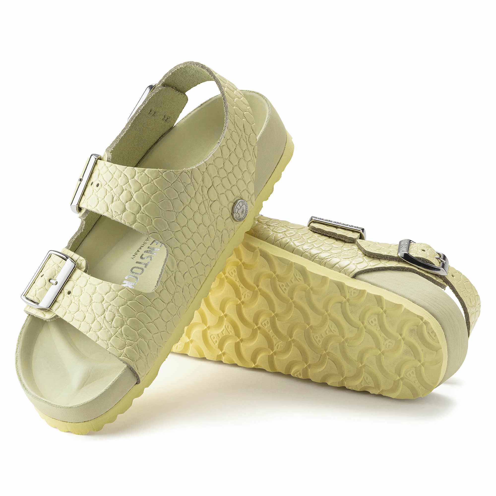 Urban Outfitters Milano Rivet Logo Embossed Natural Leather