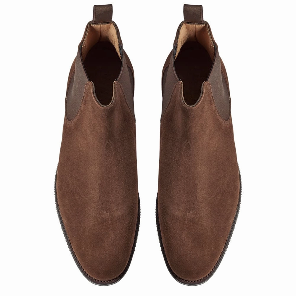 Suede Chelsea Boots Suit Minsk Brown Chelsea