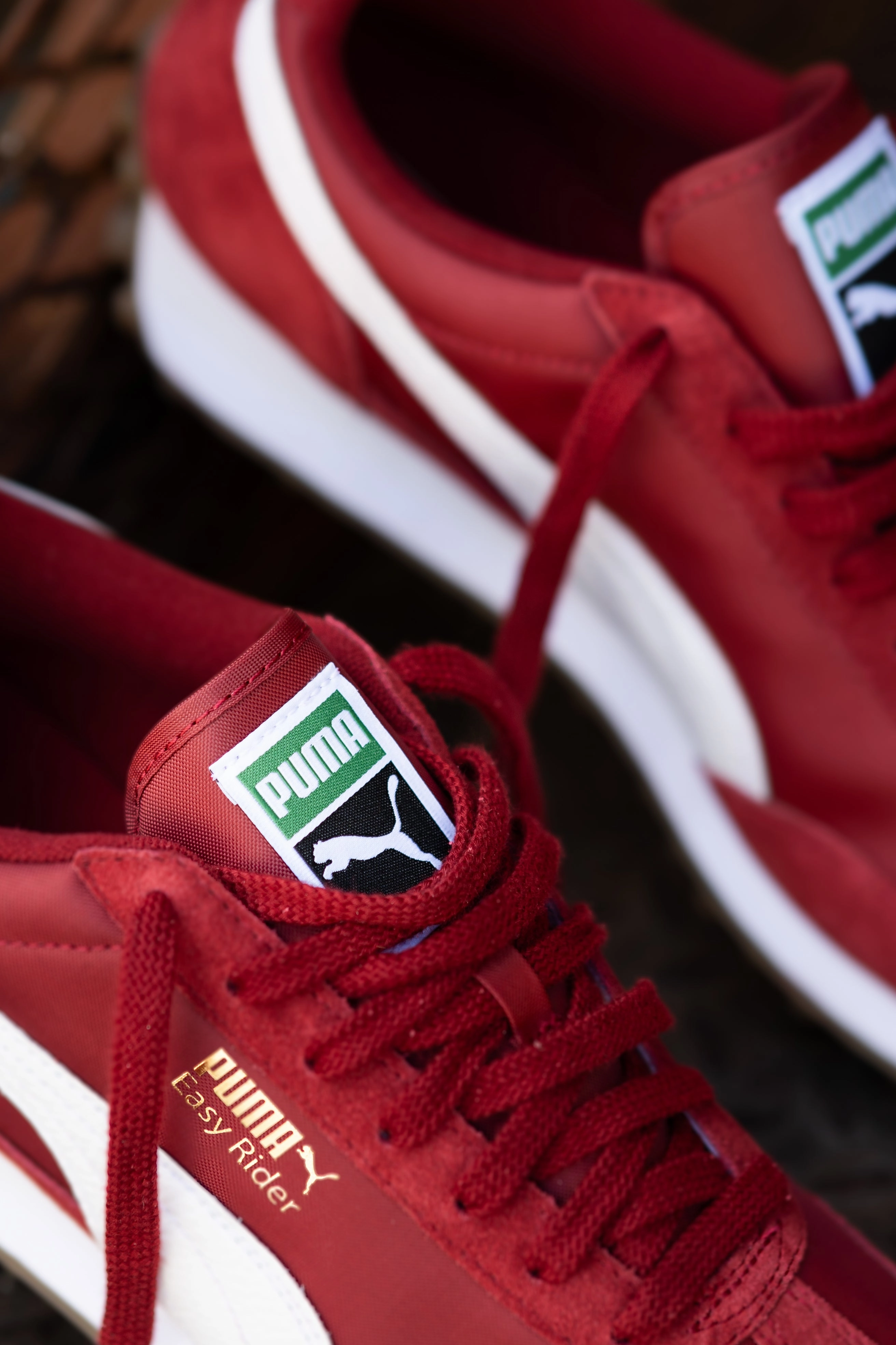 Best Tempo Running Shoes Mens Puma Easy Rider Vintage (Intense Red/Puma White)