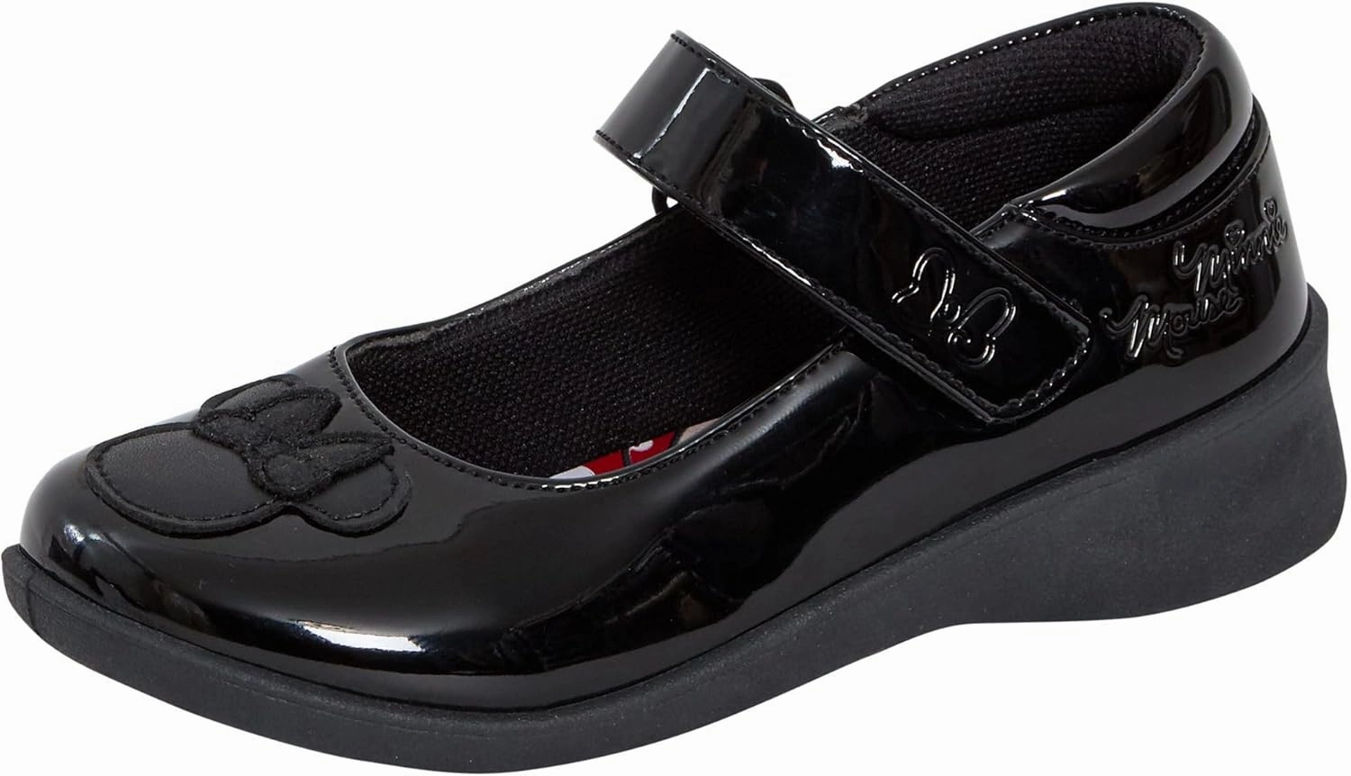 Asics Best Shoe Disney Girls Minnie Mouse School Shoes Kids Black Patent Party Shoes with Easy Closure