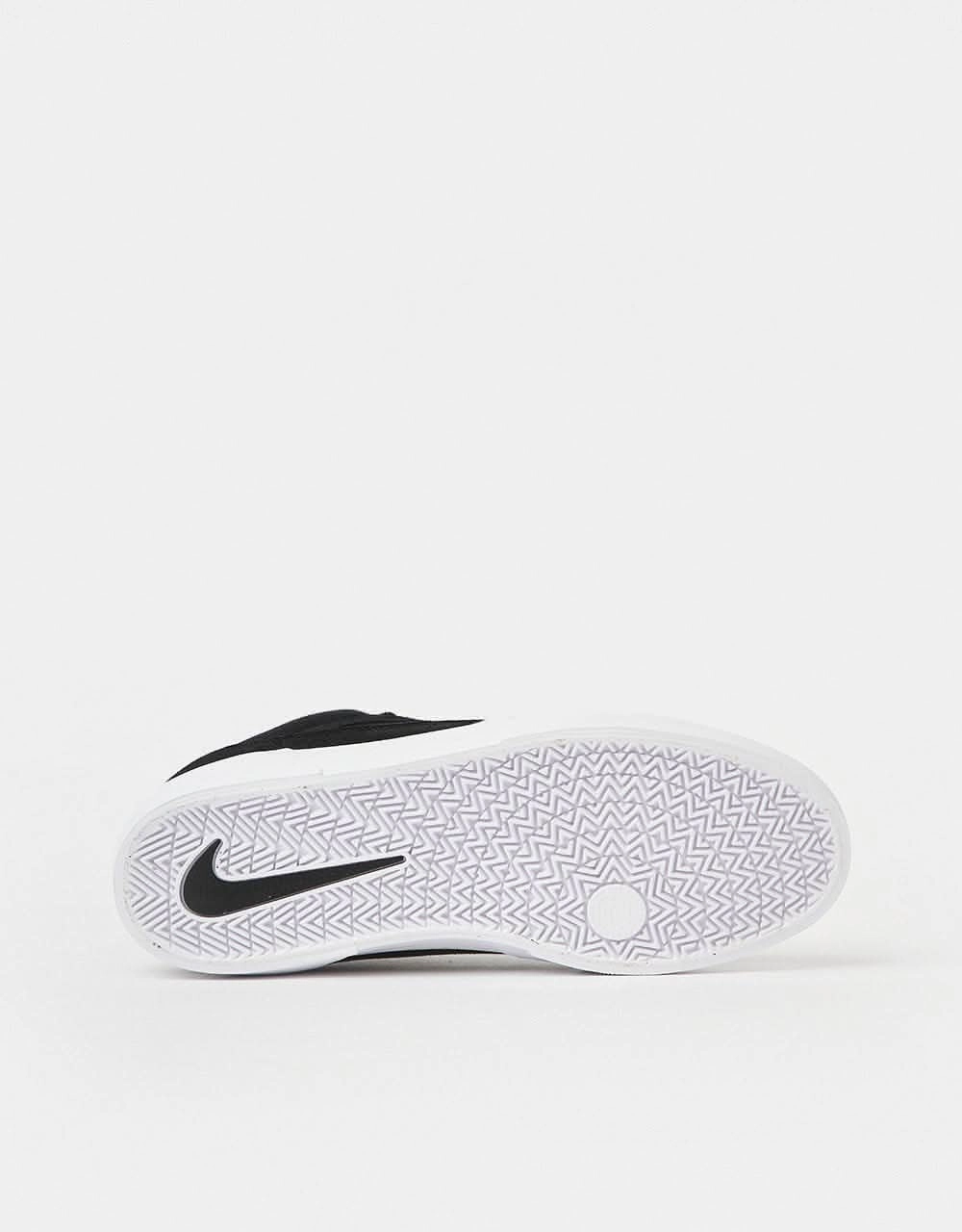 Nike SB Malor Skate Shoes - Black/White-Black-White Nike Prefontaine Shoes