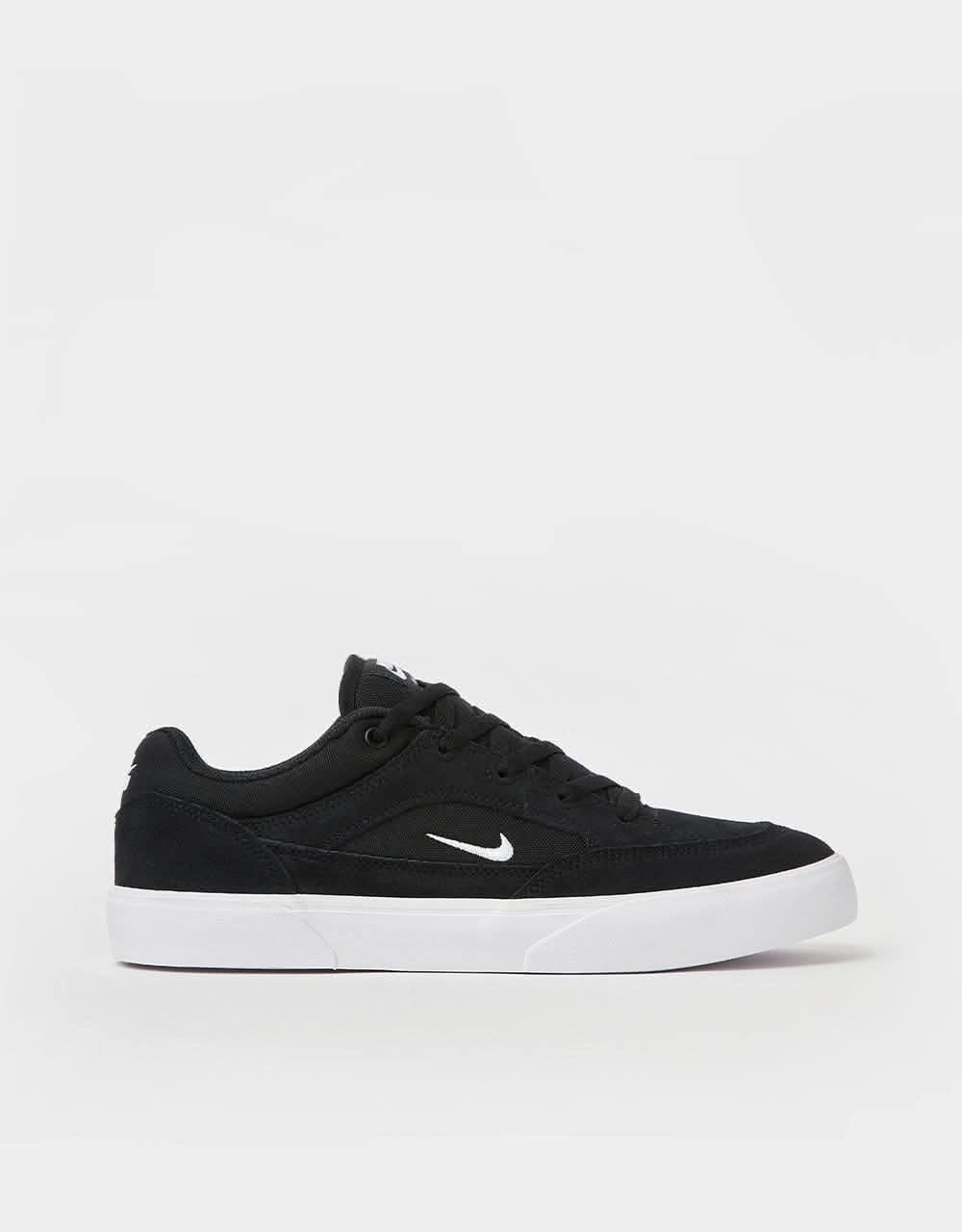 Nike SB Malor Skate Shoes - Black/White-Black-White Team Hustle Nike Shoes