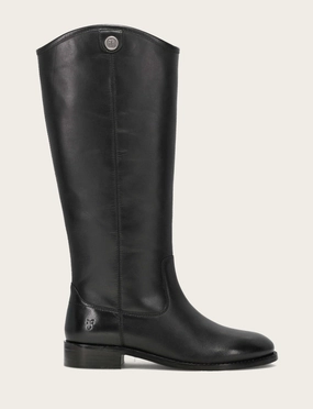 Melissa Button 2 Wide Calf Block Heel High Knee Boots