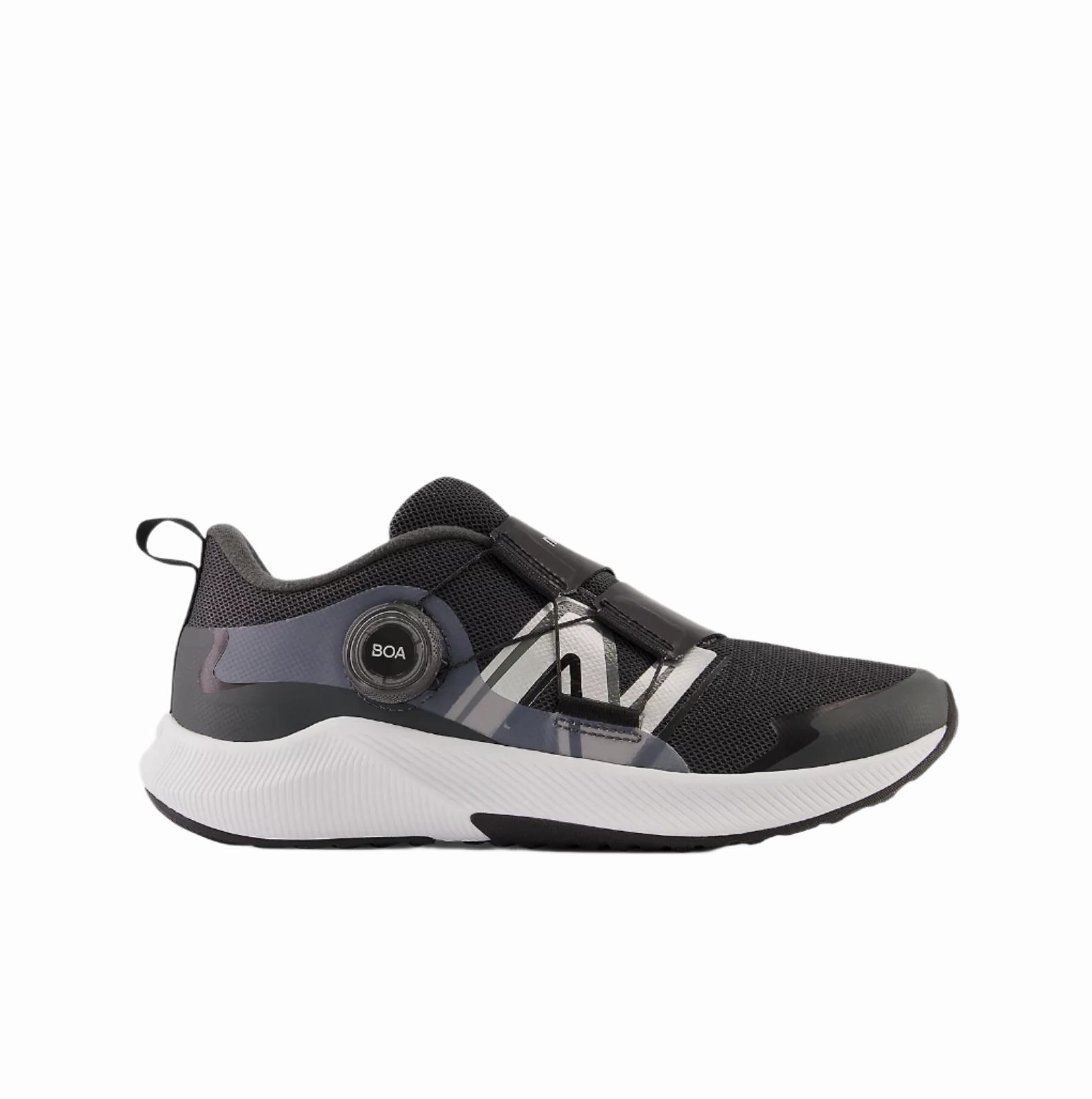 New Balance Big Kids DynaSoft Reveal Boa Sneaker (Sizes 3.5-7) - Blacktop Charged Assert 9 Running Shoe
