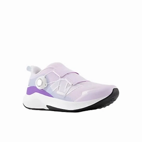 Best Running Shoe Insoles New Balance Girl's DynaSoft Reveal BOA Running Sneaker - Milk/Violet (Kids Sizes 3.5 to 7)