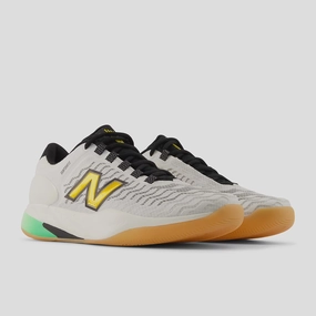 Dick's Sporting Goods Tennis Shoes New Balance Mens Fresh Foam X CT-Rally v2 (2E) - White/Black/Metallic Gold