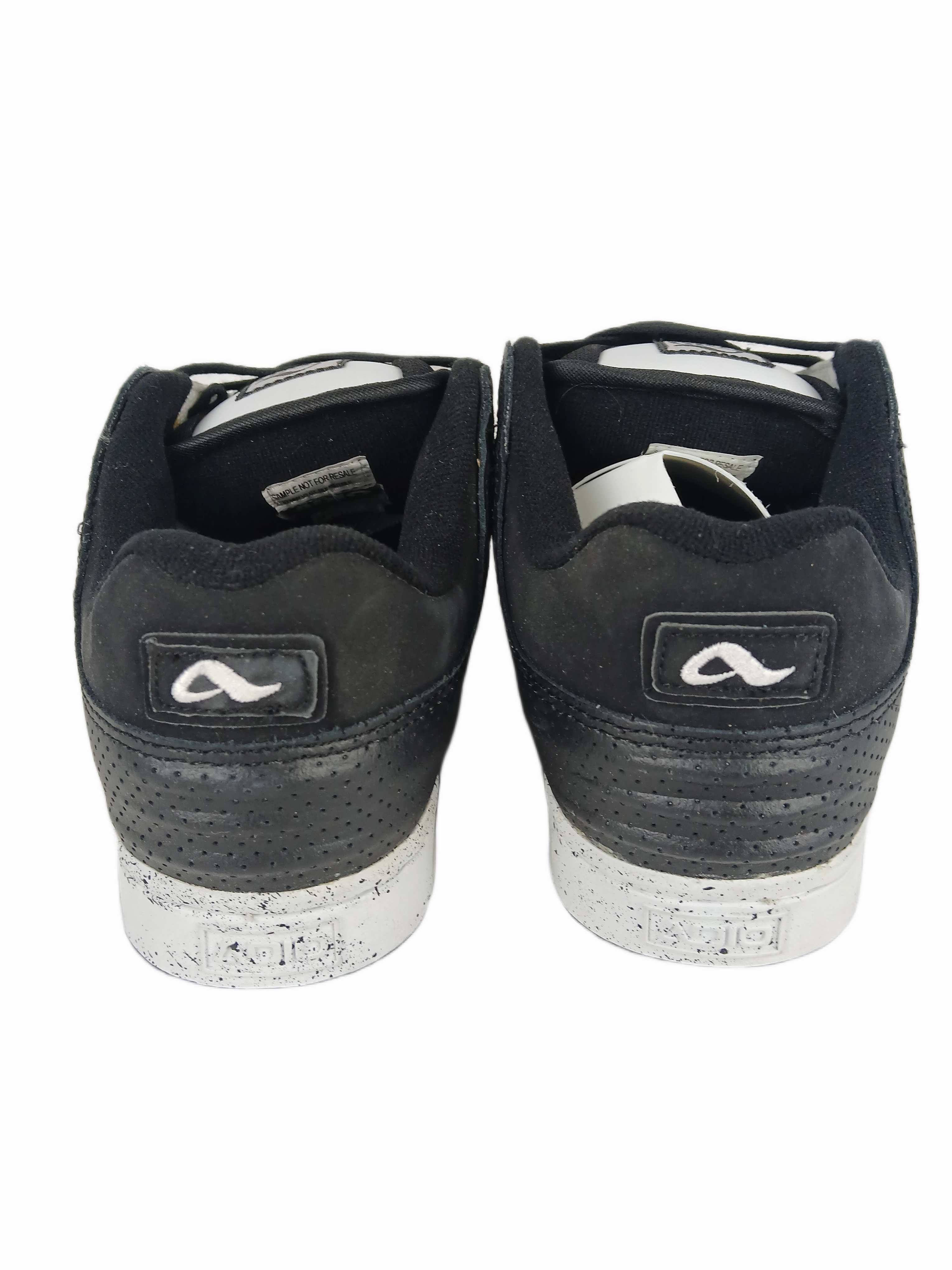 Nike Hands Free Shoe Adio Kenny Anderson Kenny V.2 GT Black White Black Perf Leather US Mens Size 9.5 Vintage Sample Shoes