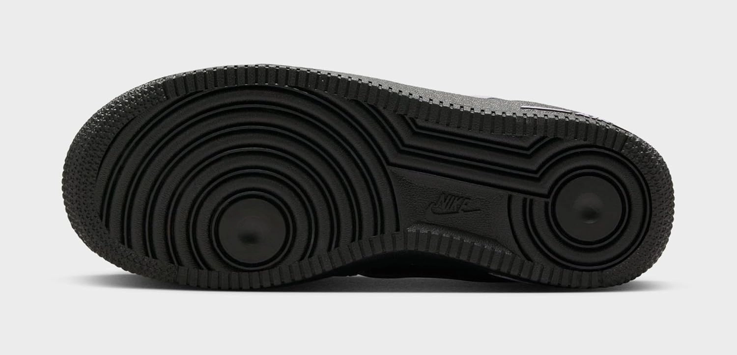 Nike Air Force 1 LV8 Grade School Basketball Shoes (Black/Hydrangeas) (HJ4563-001, Black/Purple) Nike Lebron James Shoes