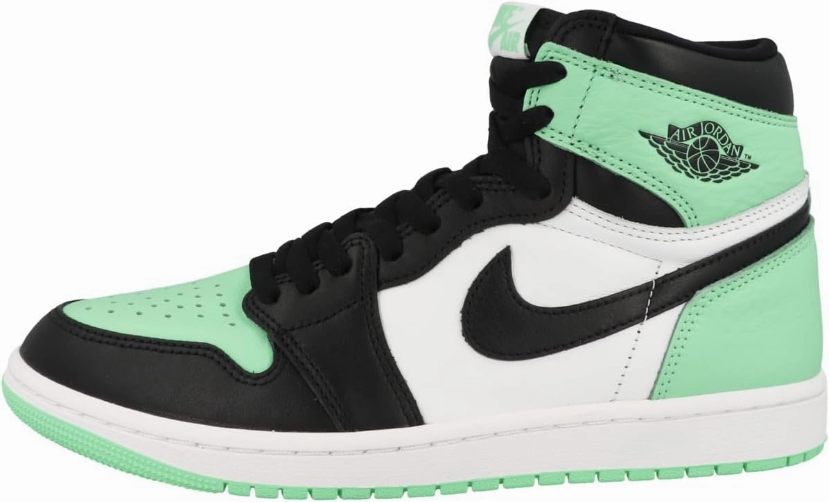 Nike Basketball Shoes James Harden Nike Air Jordan 1 Retro High OG Men's Shoes White/Black-Green Glow DZ5485 130