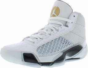 NIKE Air Jordan XXXVIII FIBA Basketball Shoes (FN7481-100, White/Pure Platinum/Metallic Gold) Size 9.5 Nike Air Max Command Shoe