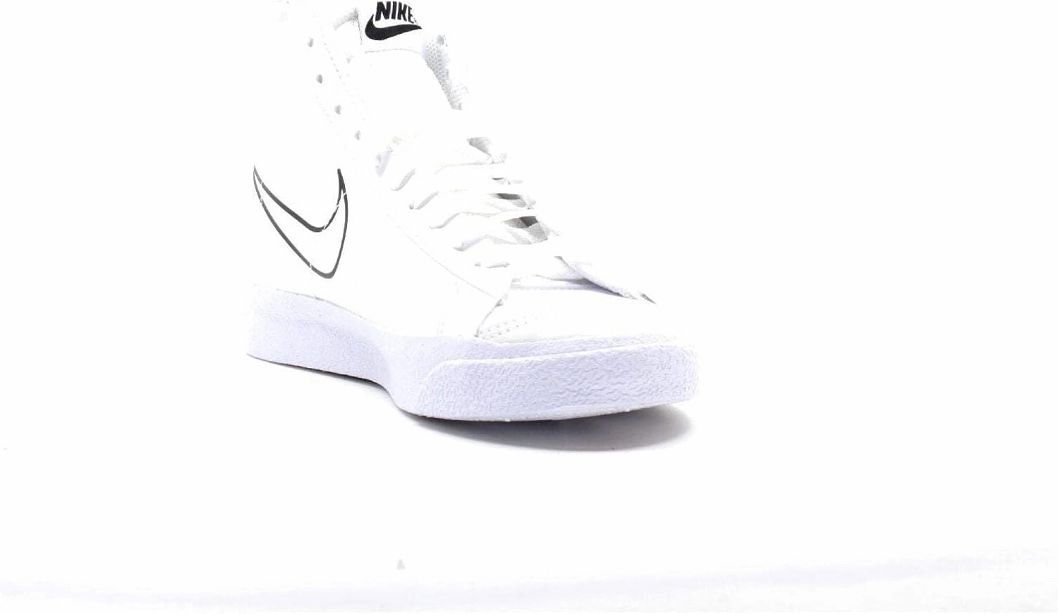 Basketball Shoes Of Nike Nike Blazer Mid NN GS White/Black-Bright Mandarin-Medium Ash