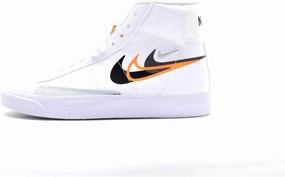 Nike Hello Kitty Shoes Nike Blazer Mid NN GS White/Black-Bright Mandarin-Medium Ash