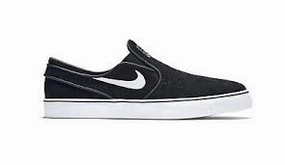 Nike SB Janoski OG  Slip Shoes - Black/White-Black Indoor Soccer Shoes Nike Youth