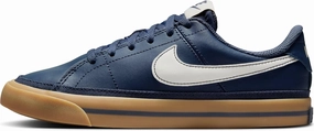 Nike Court Legacy Big Kids' Shoes (DA5380-401, Thunder Blue/Gum Light Brown/Sail) Flexible Shoes Nike
