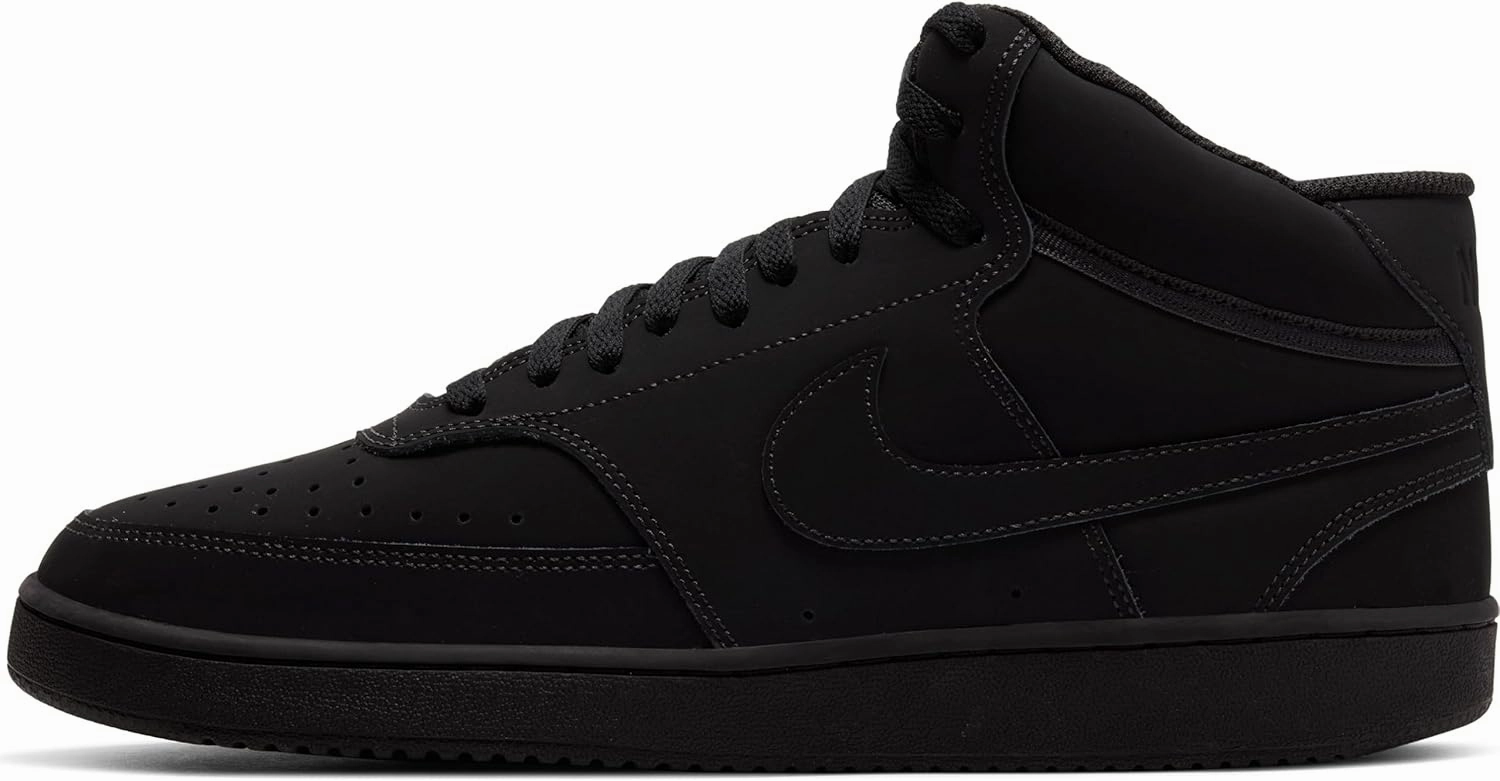 Nike Mens Court Vision Mid Sneaker, Black 001, 12 Zoomx Nike Shoes