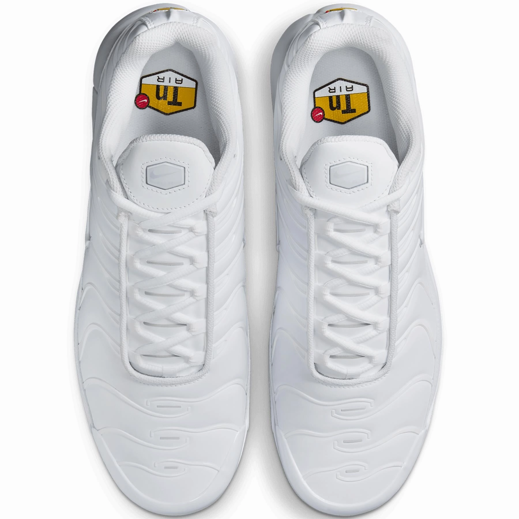 Air Max Plus Golf Shoes White/Pure Platinum/Gold/Salsa Red Nike Shoes Summer