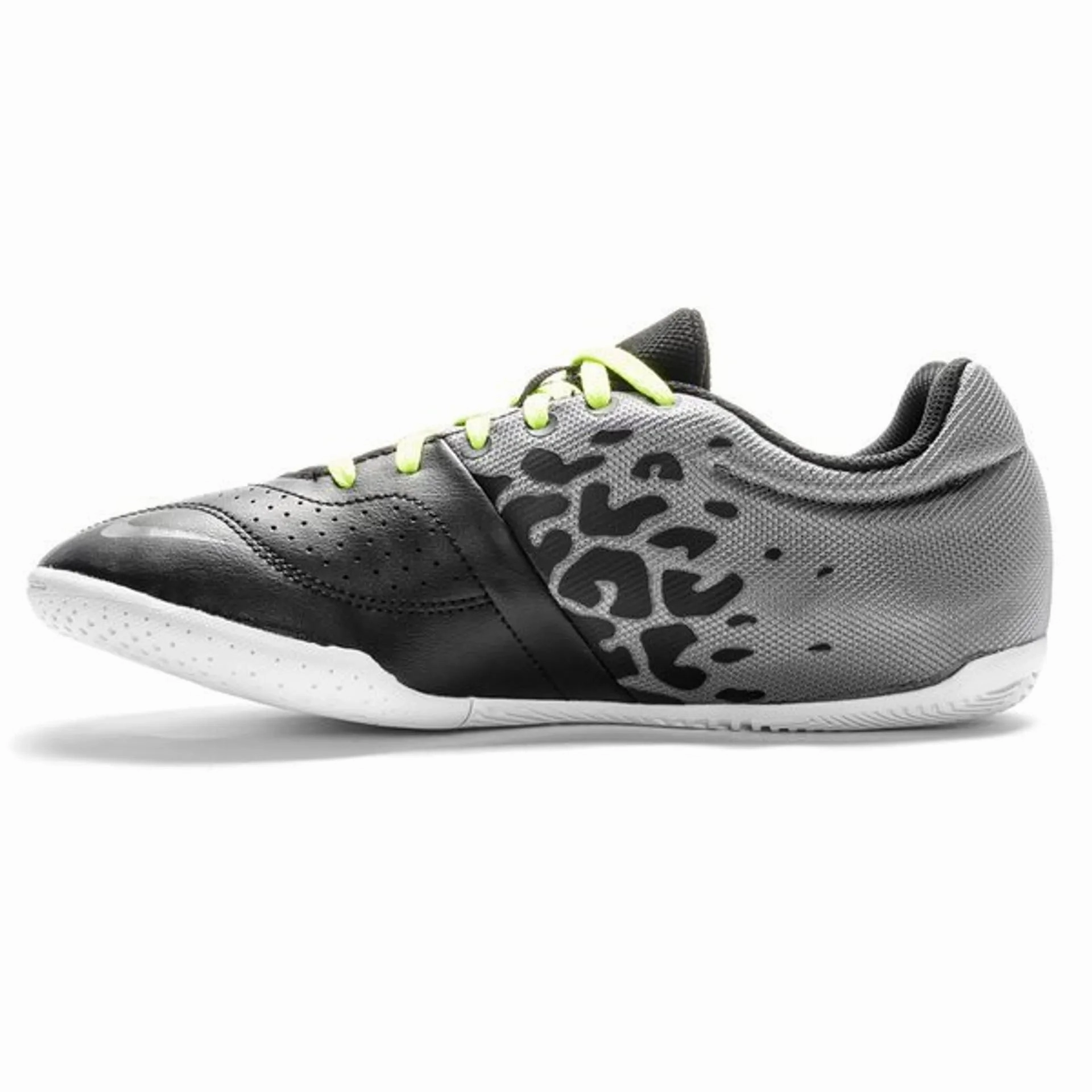Superfly Multi-ground Soccer Cleats Nike JR Elastico II Indoor Soccer Shoes - Black/Cool Grey/Volt