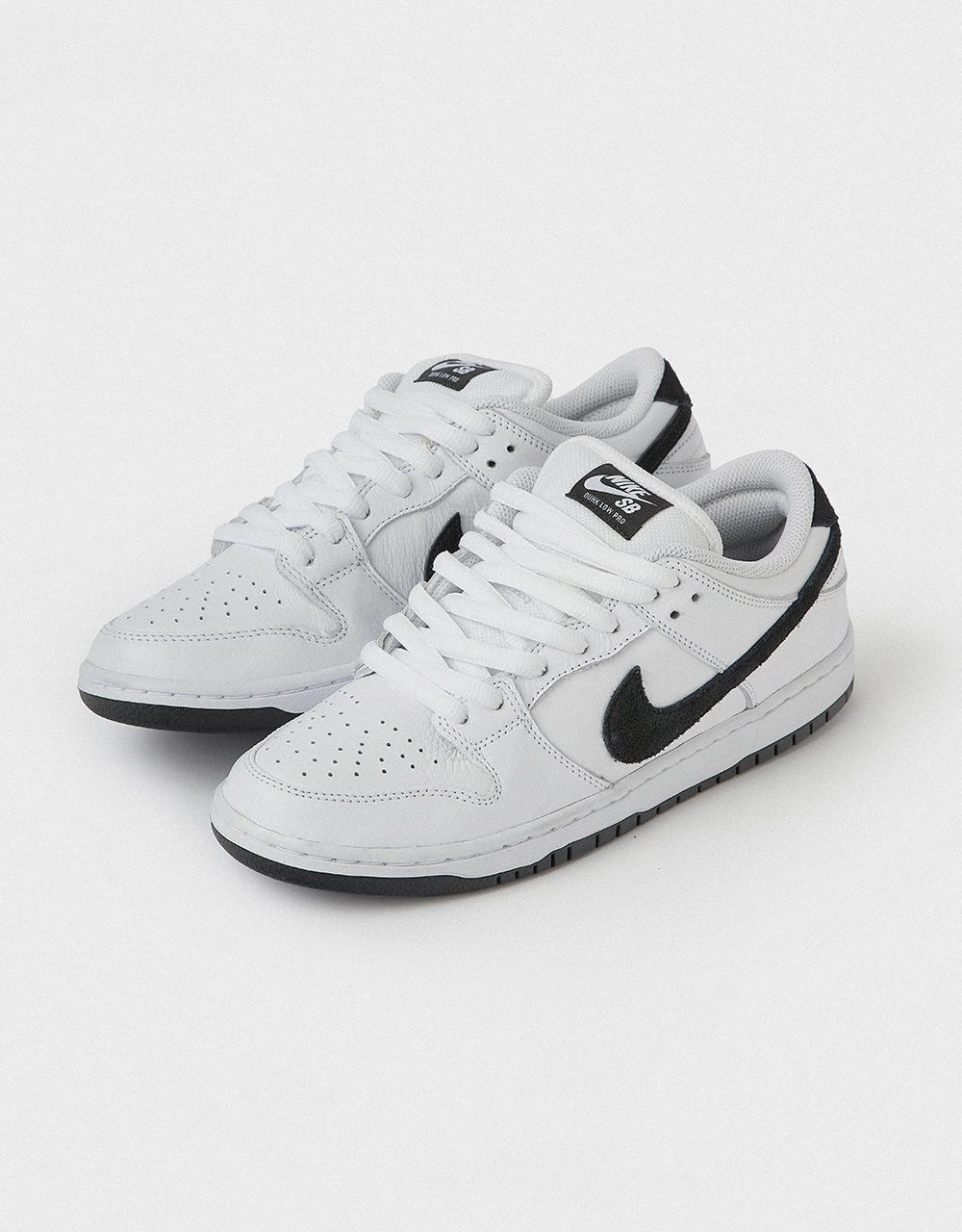 Nike SB Dunk Low Pro Skate Shoes - White/Black-White-Black Nike Air Max Shoes New