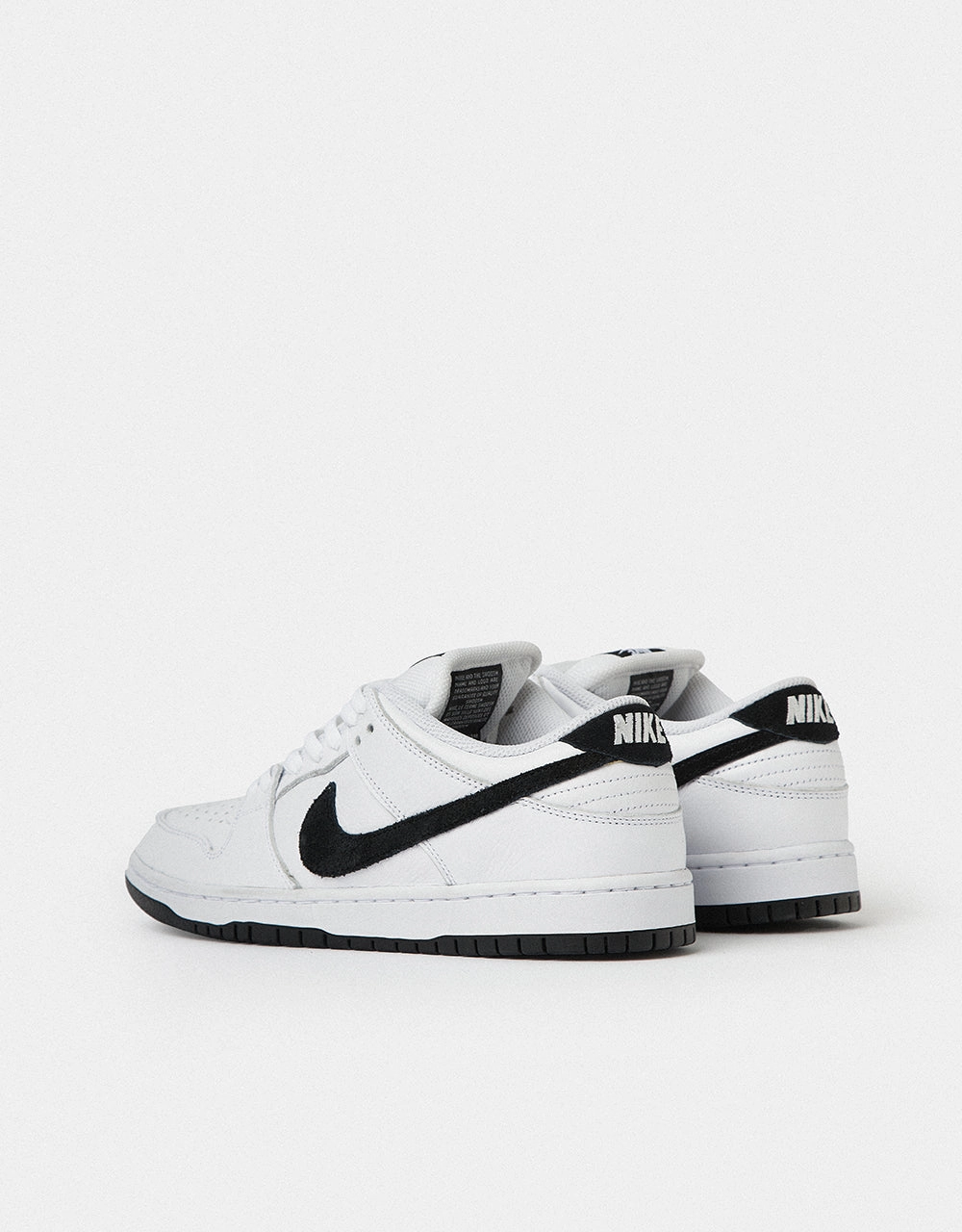 Nike SB Dunk Low Pro Skate Shoes - White/Black-White-Black Good Nike Volleyball Shoes