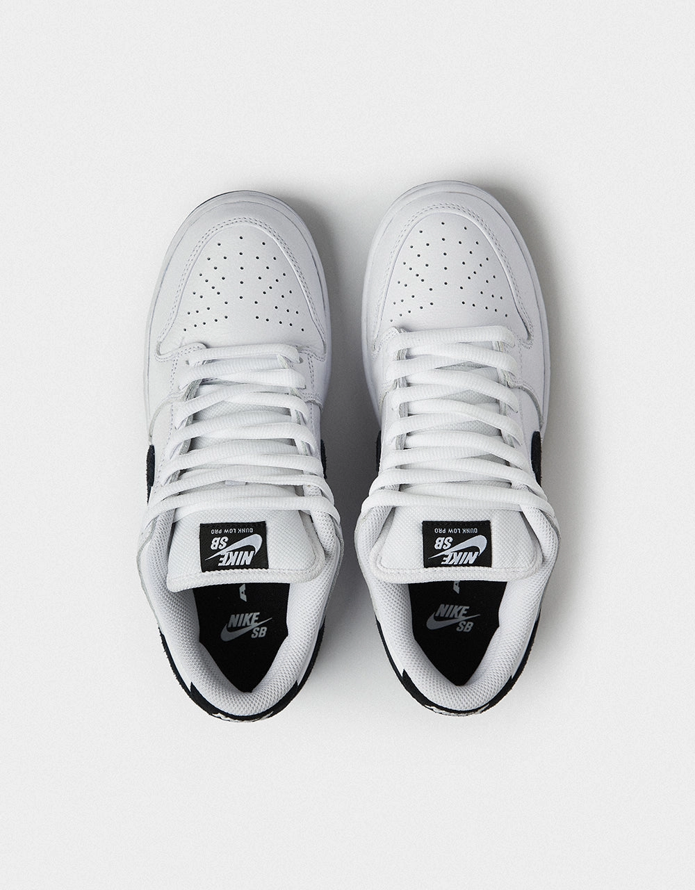 All Nike Air Shoes Nike SB Dunk Low Pro Skate Shoes - White/Black-White-Black