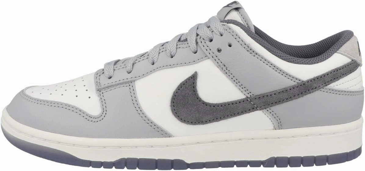 Discount Code Nike Shoes Nike Men's Dunk Low Retro SE Sneakers, White/Light Carbon/Platinum, Size 15
