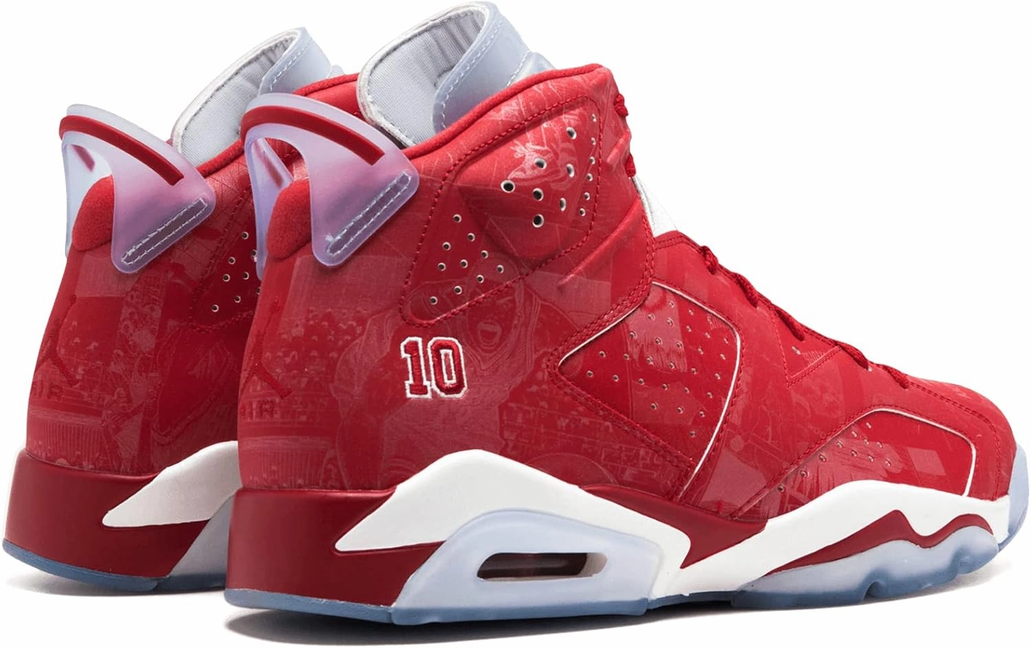 Nike Mens Air Jordan 6 Retro X Slam Dunk Varsity Red-White Leather Basketball Shoes Wrestling Shoes Nike Inflict