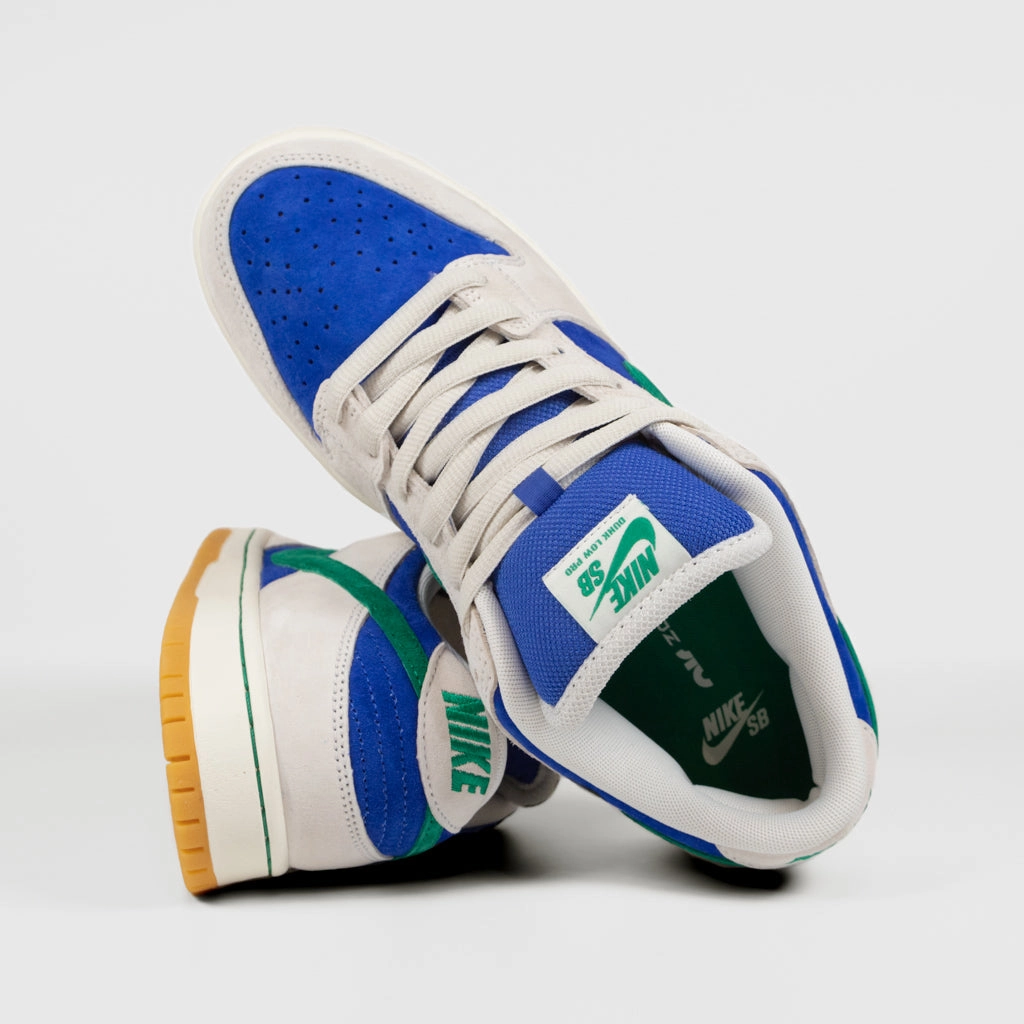 Nike SB - Dunk Low Pro Shoes - Phantom / Malachite  - Hyper Royal Shoe Size Chart Nike