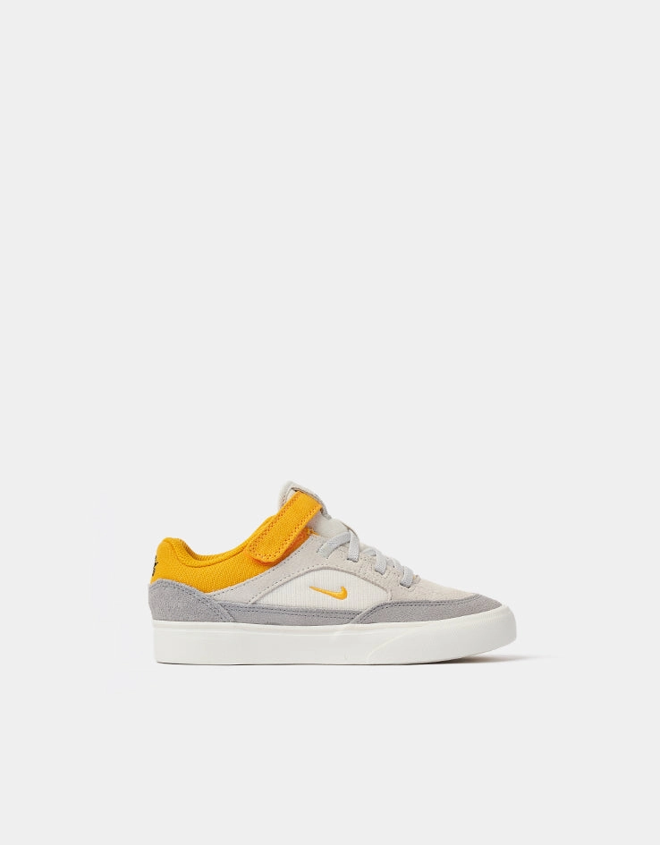 Nike SB Malor TD Kids Skate Shoes - Platinum Tint/University Gold-Wolf Nike Leather Golf Shoes