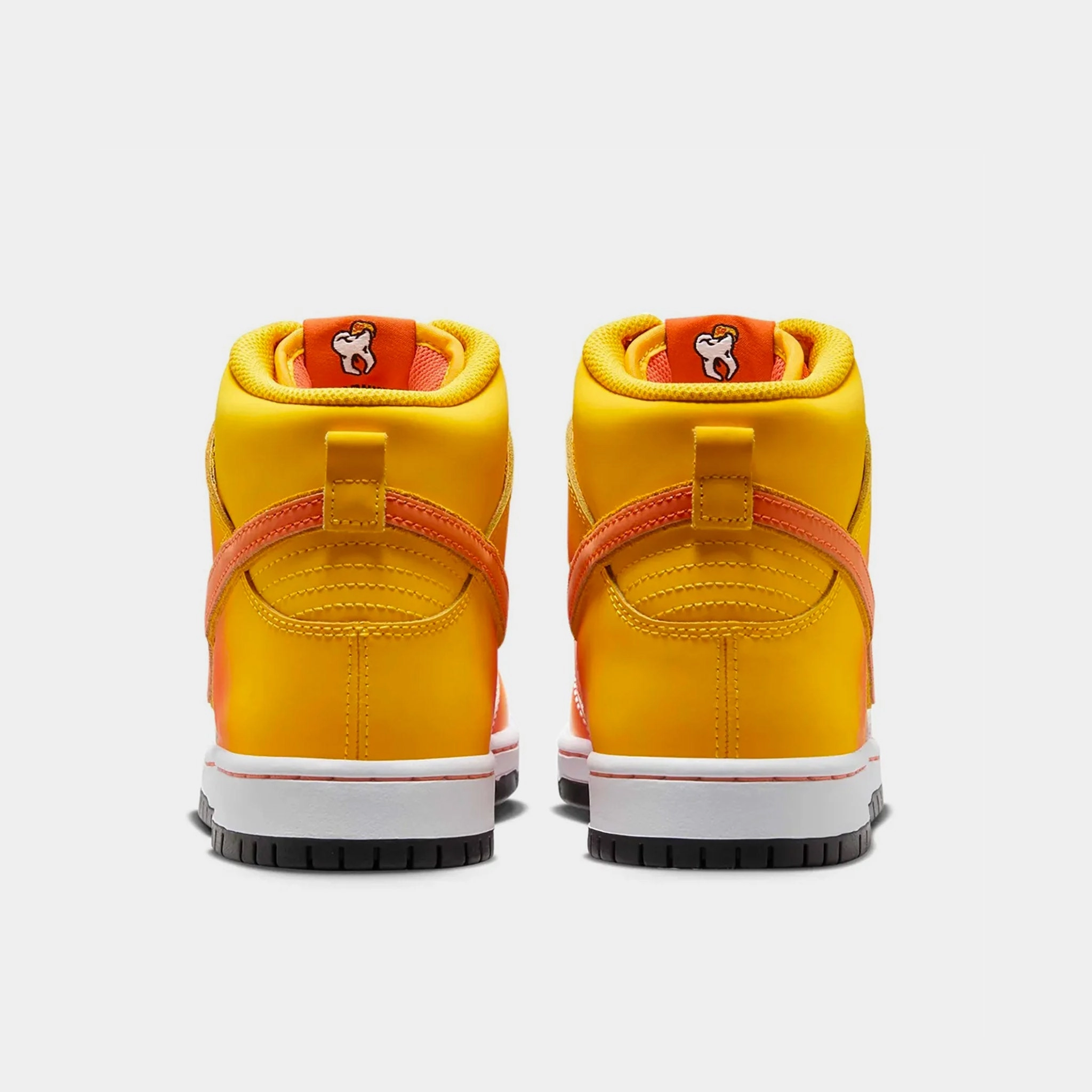 Nike Running Shoes With Carbon Plate Nike SB - 'Candy Corn' Dunk High Pro Shoes - Amarillo / Orange - Black - White