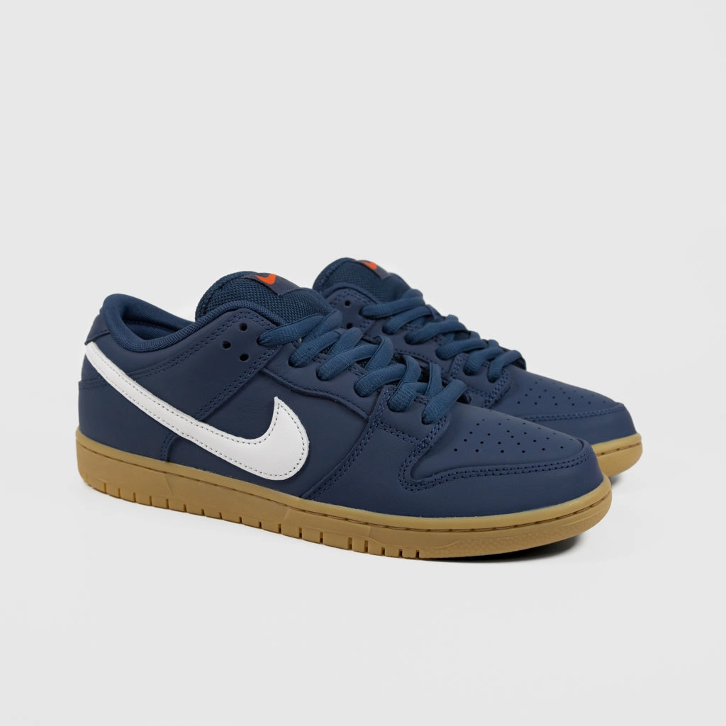 Nike SB - 'Orange Label' Dunk Low Pro Shoes - Navy / White - Navy - Light Gum Nike Mercurial Shoes