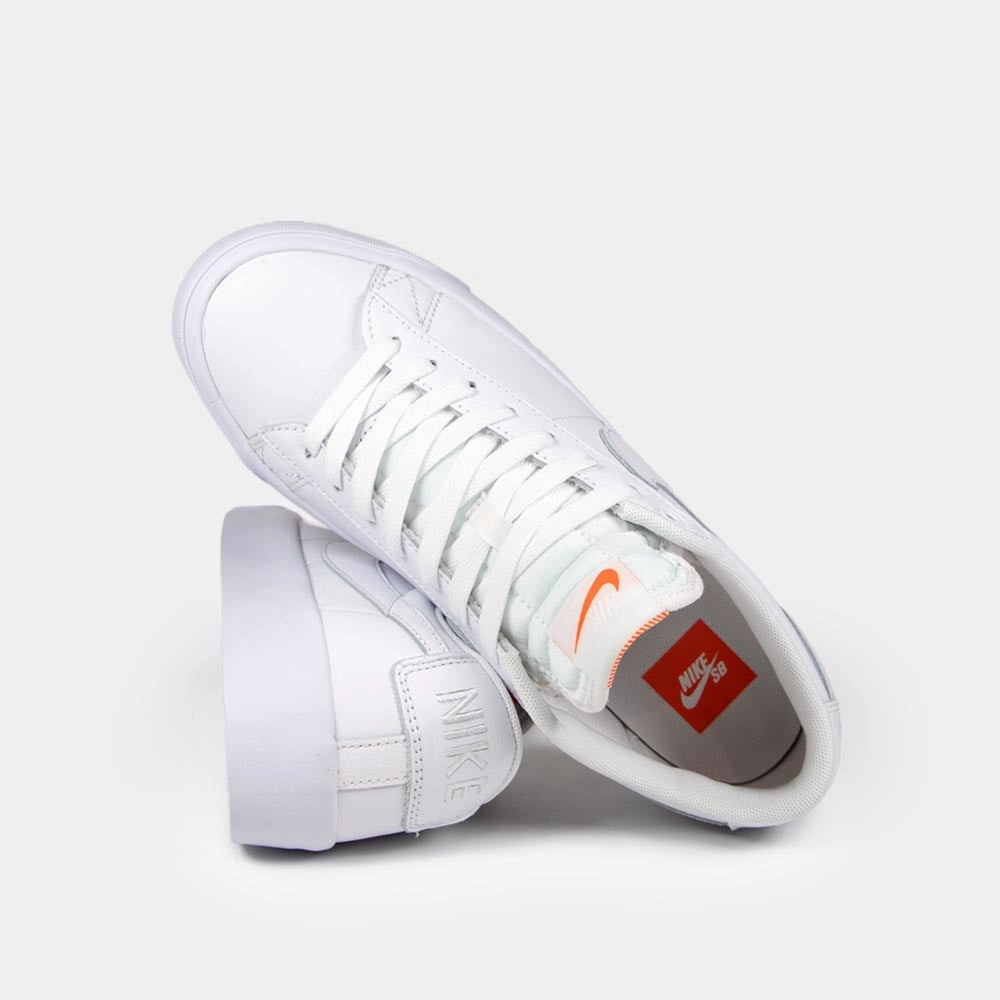 Nike SB - 'Orange Label' GT Blazer Low Shoes - White / White Wedge Nike Tennis Shoes