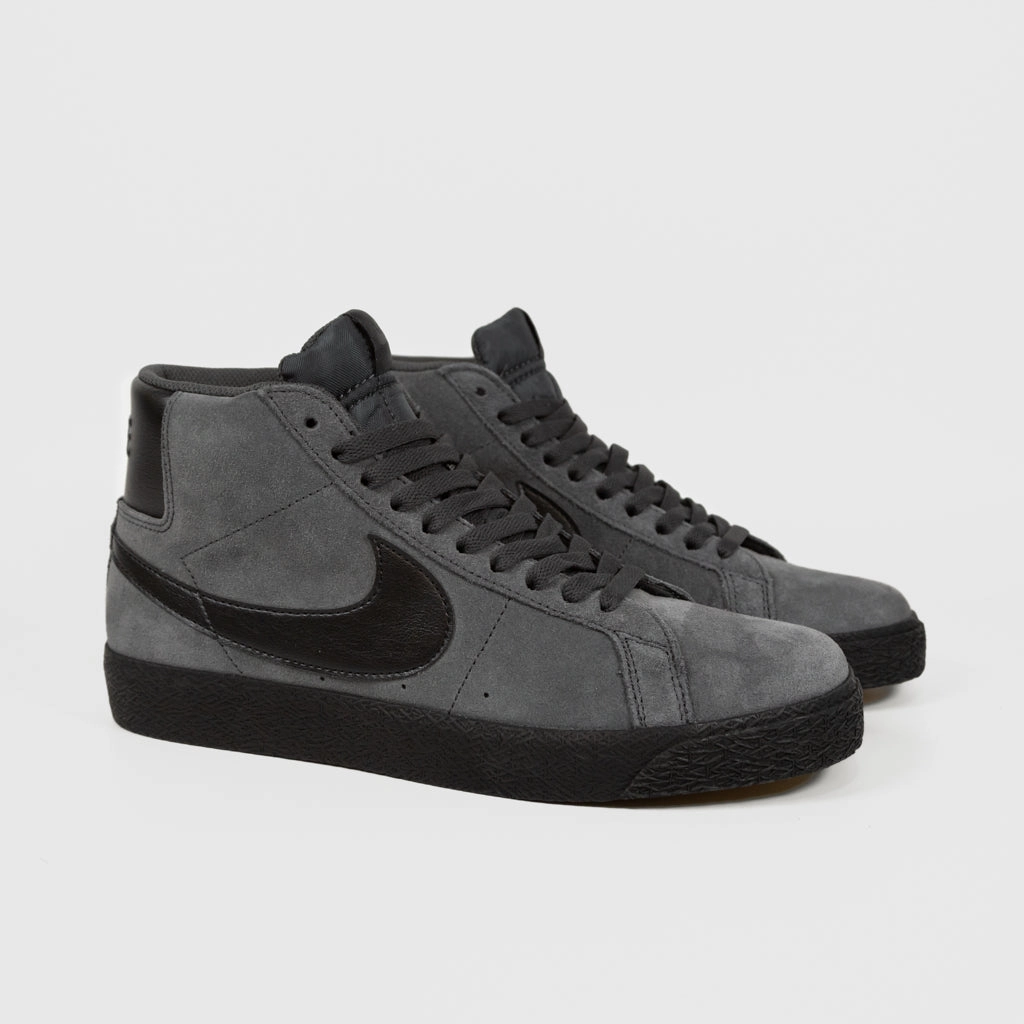 Nike Soccer Shoes Artificial Grass Nike SB - Blazer Mid Shoes - Anthracite / Black / Anthracite / Black