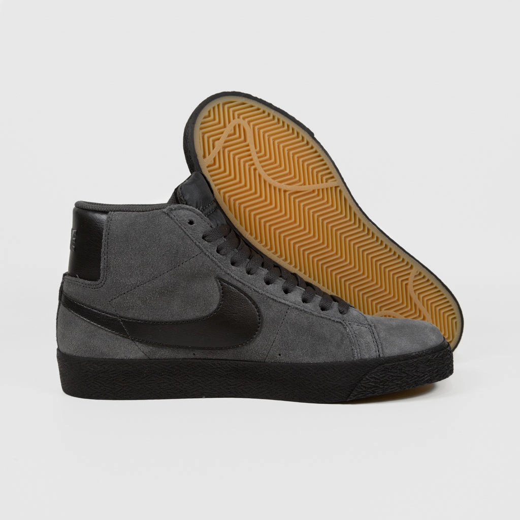 Sparkly Nike Shoes Nike SB - Blazer Mid Shoes - Anthracite / Black / Anthracite / Black