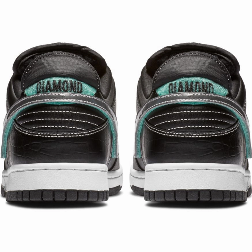 Nike SB - Diamond Dunk Low Pro OG QS Shoes - Black / Chrome / Tropical Twist - Call Store for Details Shoes Nike Mag