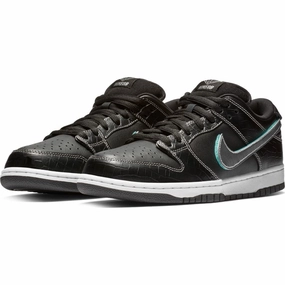 Nike Shoes Pic Nike SB - Diamond Dunk Low Pro OG QS Shoes - Black / Chrome / Tropical Twist - Call Store for Details