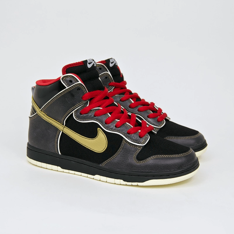 Nike SB - Dunk High Premium SB 'Marshall Amp' Shoes - Black / Metallic Gold Most Expensive Shoes Nike