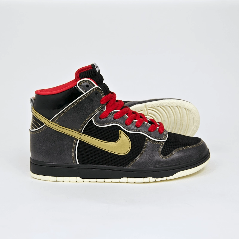 Nike SB - Dunk High Premium SB 'Marshall Amp' Shoes - Black / Metallic Gold Nike Shoes Sale 70 Off